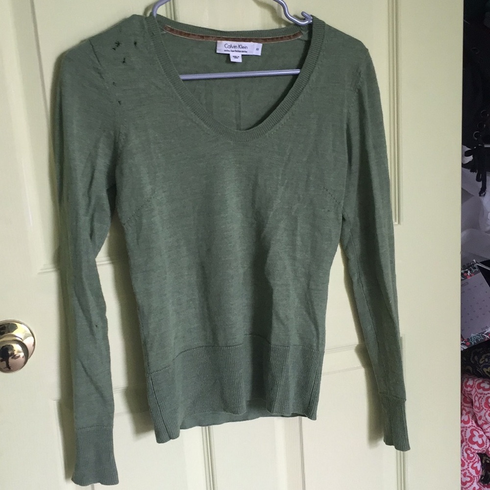 Calvin Klein green sweater